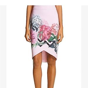 Ted Baker Pink Floral Skirt Size 3